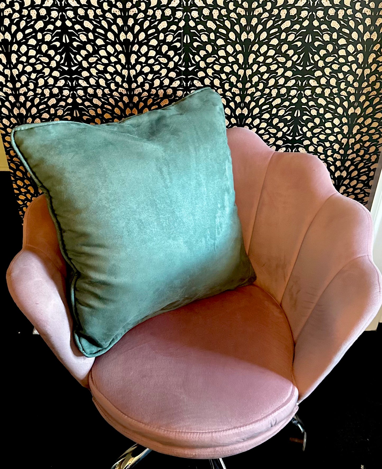 Velvet Accent Pillow Set with Rope Trim