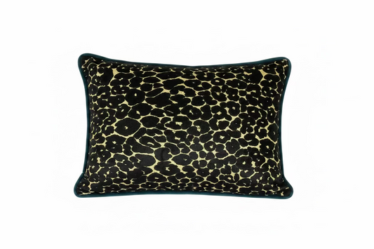 Luxury Velvet Animal Print Lumbar Pillow - Set of 2