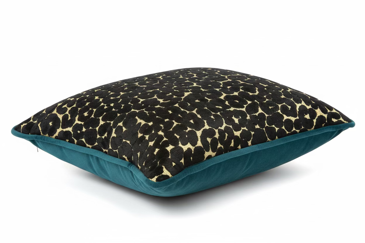 Luxury Velvet Animal Print Lumbar Pillow - Set of 2